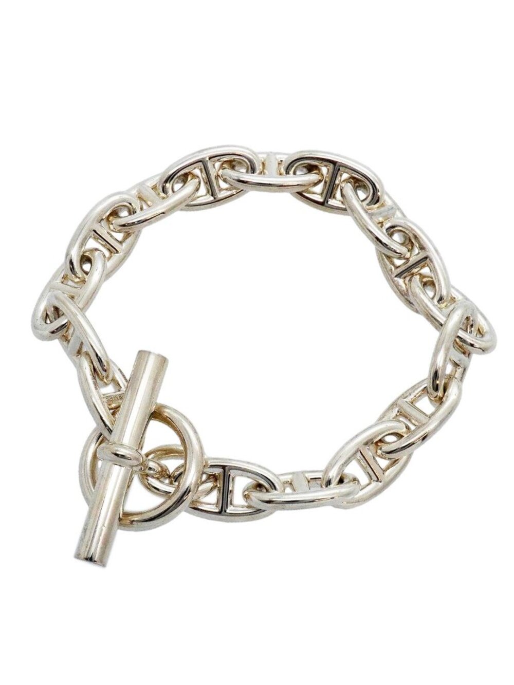 Hermes Bracelet Chaine D'ancre GM 16 Links 925 Sterling Silver